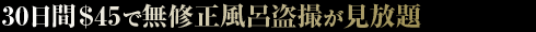 30日間$45で無修正風呂盗撮が見放題